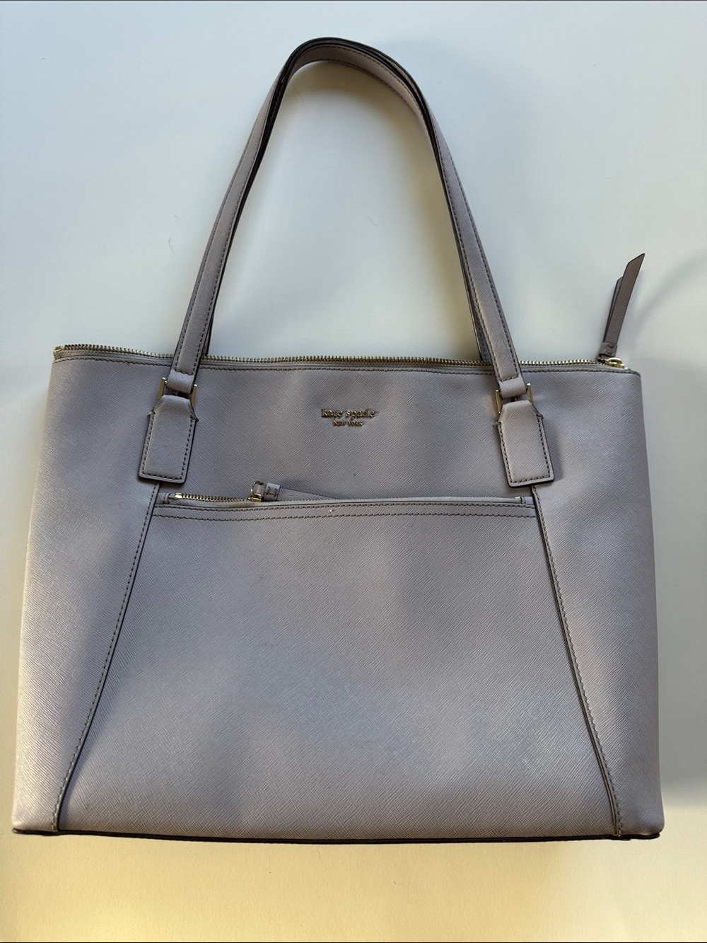 Kate Spade Cameron Large Pale Pink Leather Tote with Gold Hardware